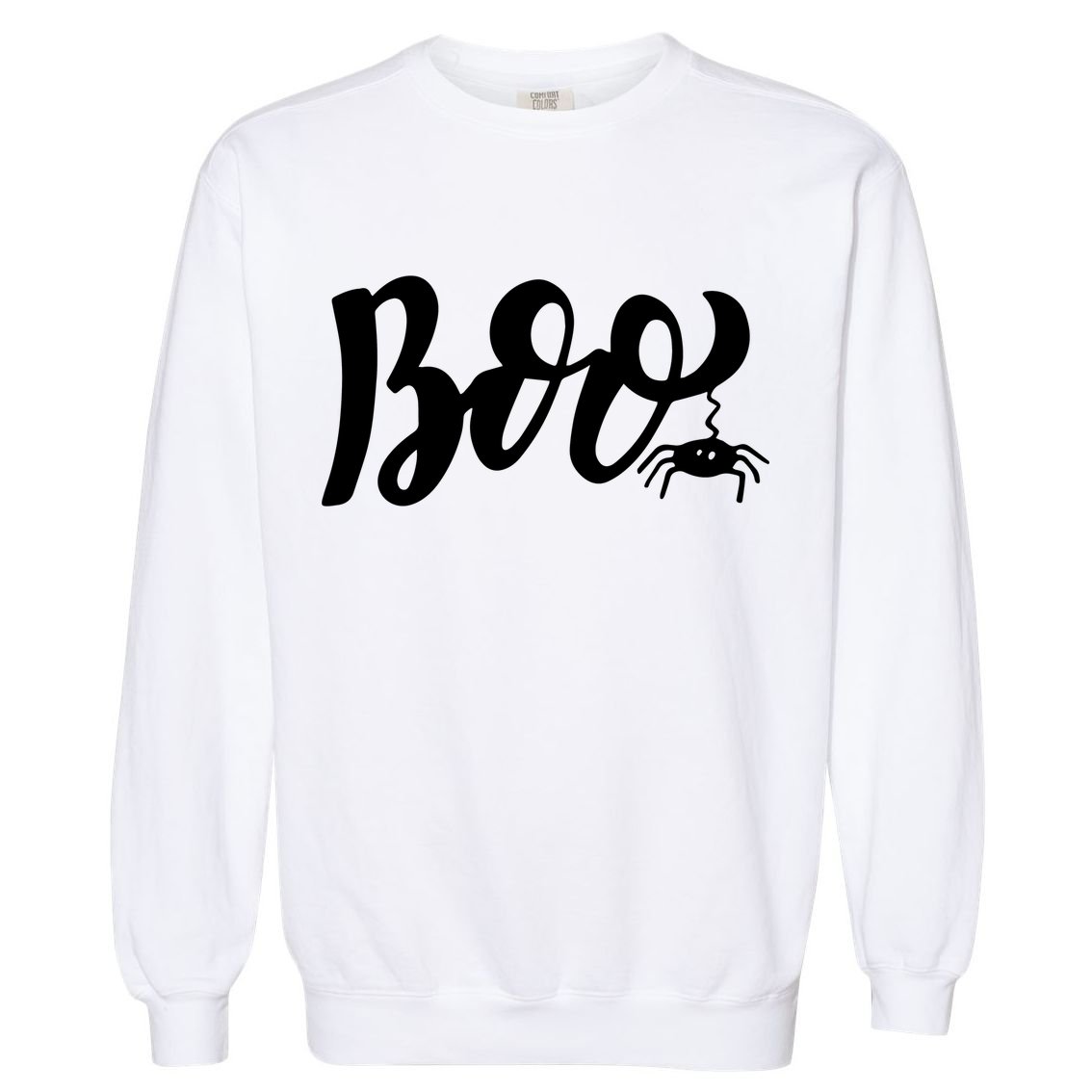 Boo Cut Spider Halloween Garment-Dyed Sweatshirt