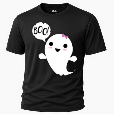 Boo Cute Halloween Girl Ghost Performance Shirt
