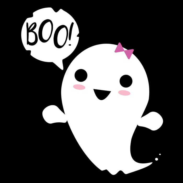 Boo Cute Halloween Girl Ghost Apron