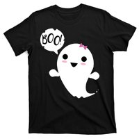 Boo Cute Halloween Girl Ghost T-Shirt