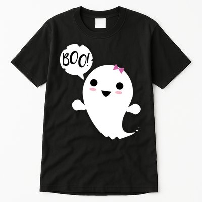 Boo Cute Halloween Girl Ghost Tall T-Shirt