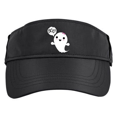 Boo Cute Halloween Girl Ghost Adult Drive Performance Visor