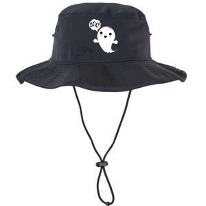 Boo Cute Halloween Girl Ghost Legacy Cool Fit Booney Bucket Hat