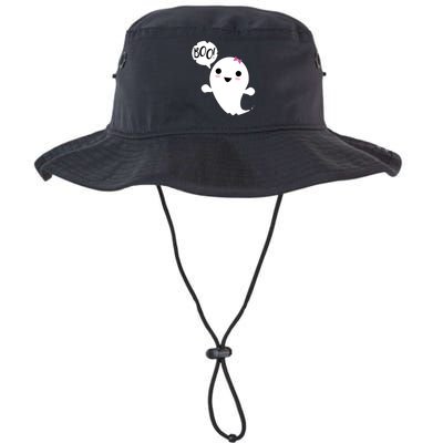 Boo Cute Halloween Girl Ghost Legacy Cool Fit Booney Bucket Hat