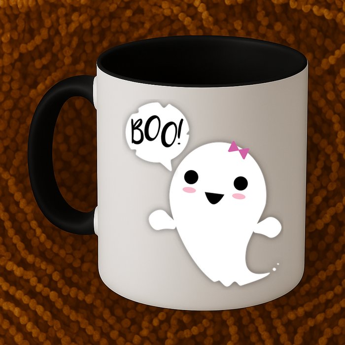 Boo Cute Halloween Girl Ghost Mug