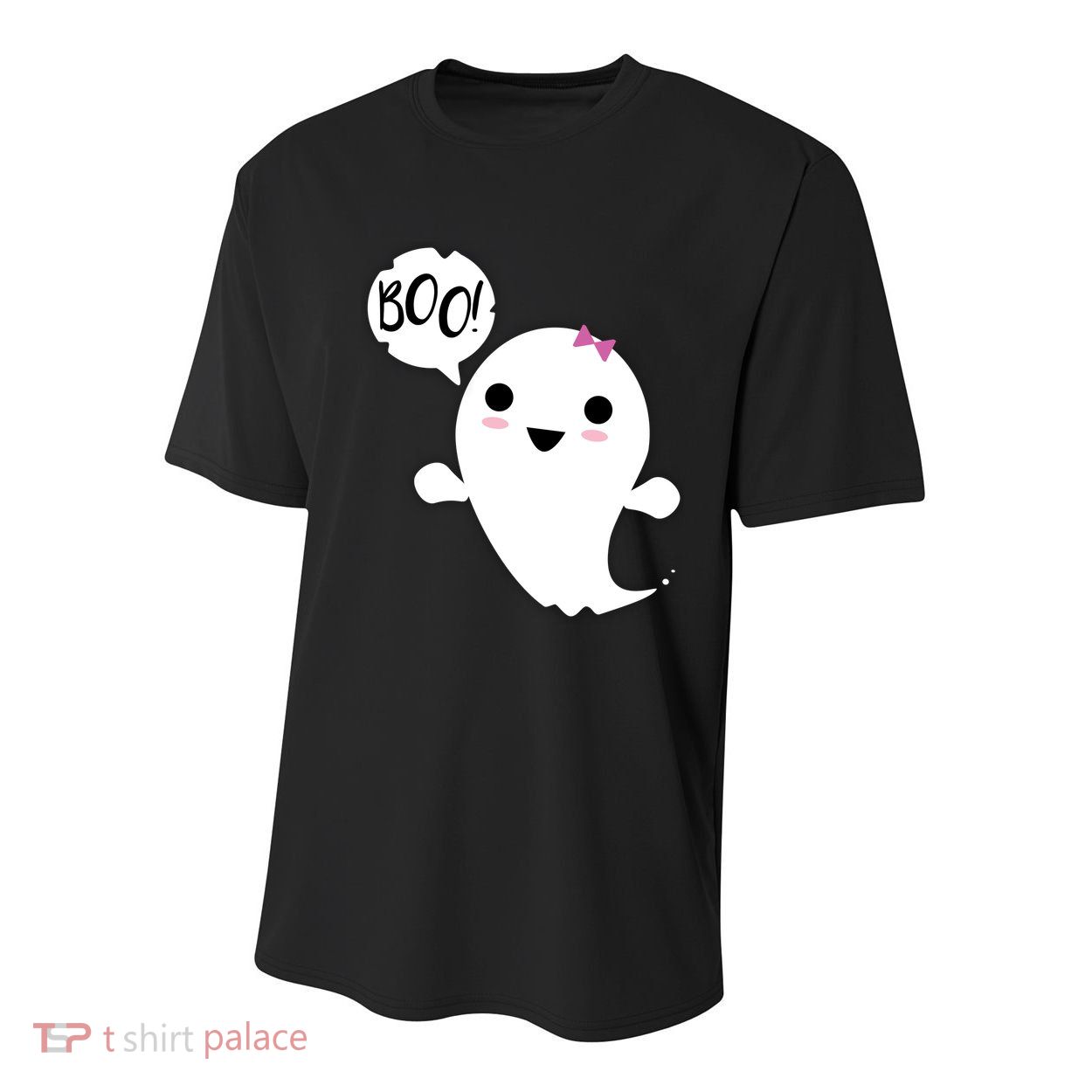 Boo Cute Halloween Girl Ghost Youth Performance Sprint T-Shirt