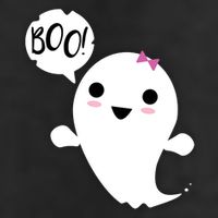 Boo Cute Halloween Girl Ghost Trucker Hat