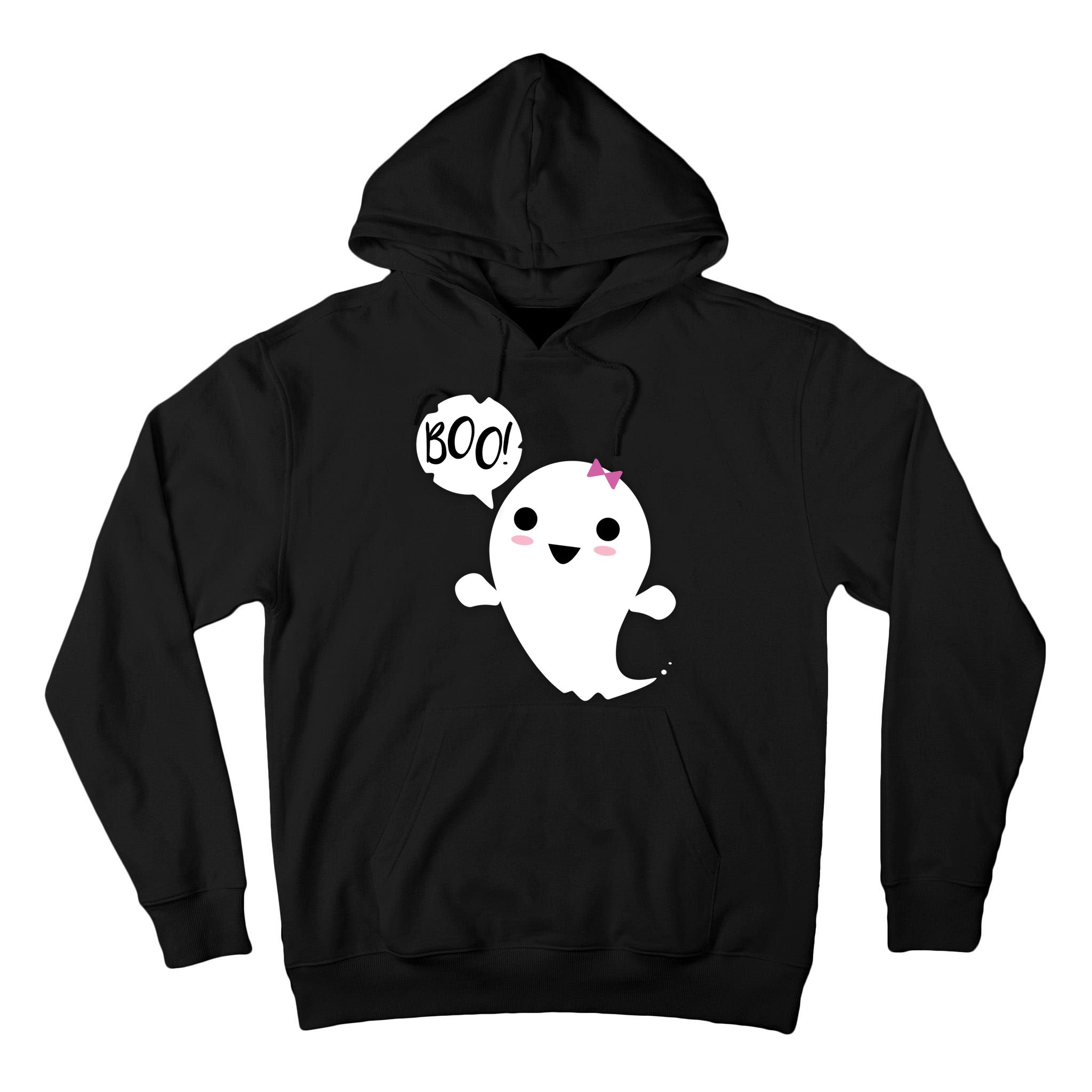 Boo Cute Halloween Girl Ghost Tall Hoodie