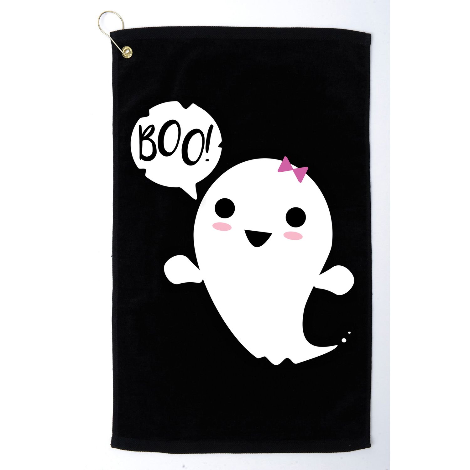 Boo Cute Halloween Girl Ghost Golf Towel