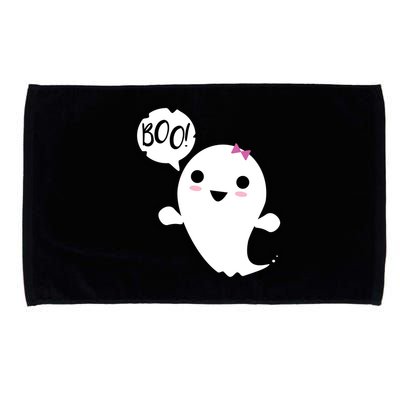 Boo Cute Halloween Girl Ghost Microfiber Hand Towel