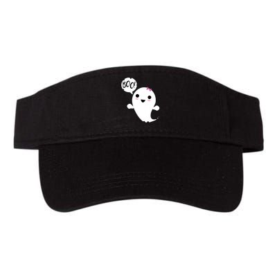 Boo Cute Halloween Girl Ghost Valucap Bio-Washed Visor