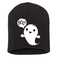 Boo Cute Halloween Girl Ghost Short Acrylic Beanie