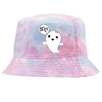 Boo Cute Halloween Girl Ghost Tie-Dyed Bucket Hat