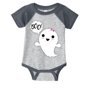 Boo Cute Halloween Girl Ghost Infant Baby Jersey Bodysuit