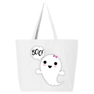 Boo Cute Halloween Girl Ghost 25L Jumbo Tote