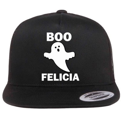 Boo Felicia Flat Bill Trucker Hat