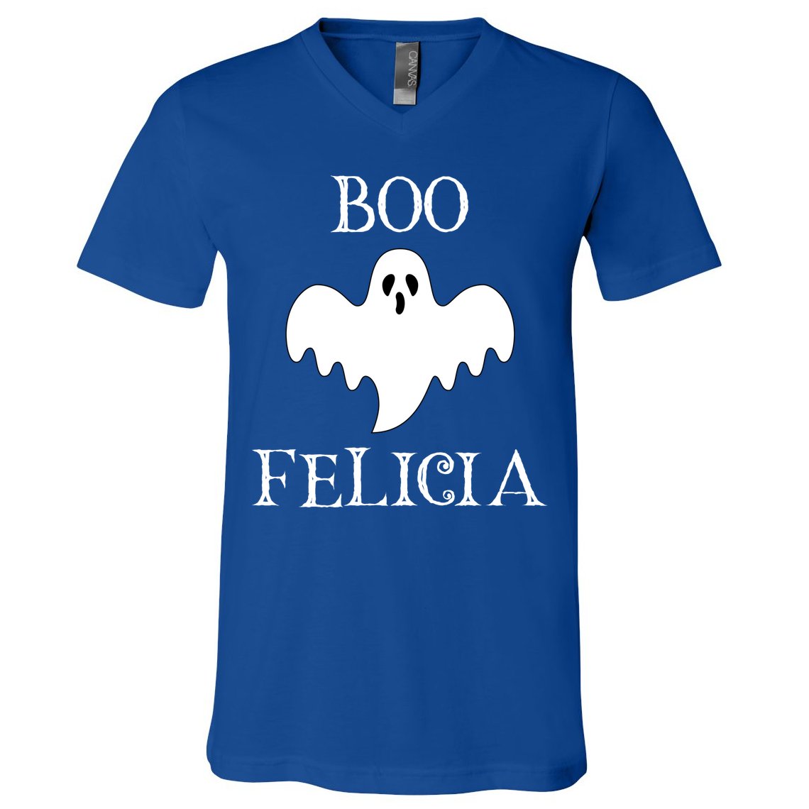 Boo Felicia Funny Halloween V-Neck T-Shirt