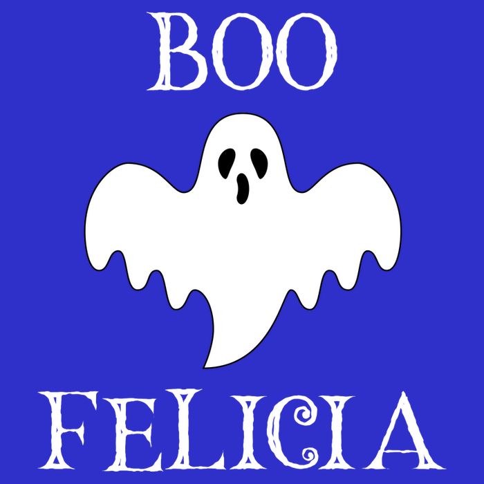 Boo Felicia Funny Halloween Zip Tote Bag