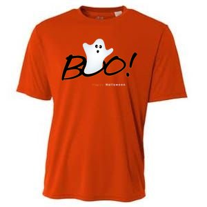 Boo Happy Halloween Ghost Cooling Performance Crew T-Shirt