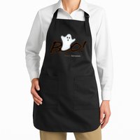 Boo Happy Halloween Ghost Apron