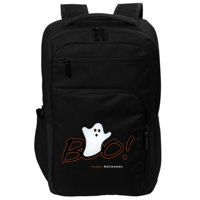 Boo Happy Halloween Ghost Impact Tech Backpack