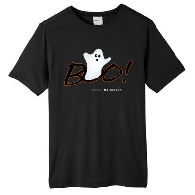 Boo Happy Halloween Ghost Tall Fusion ChromaSoft Performance T-Shirt