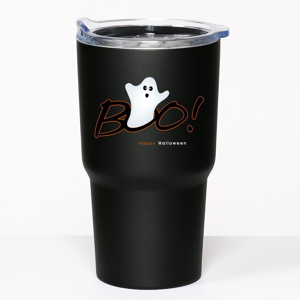 Boo Happy Halloween Ghost Tumbler