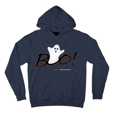 Boo Happy Halloween Ghost Hoodie