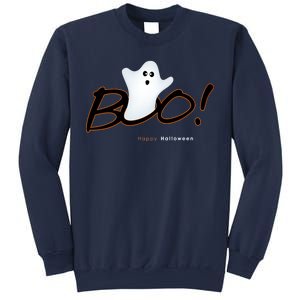 Boo Happy Halloween Ghost Sweatshirt