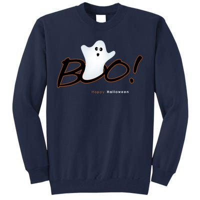 Boo Happy Halloween Ghost Tall Sweatshirt