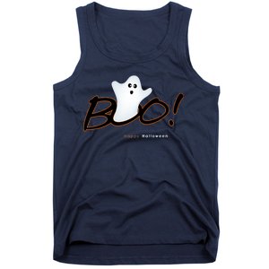 Boo Happy Halloween Ghost Tank Top