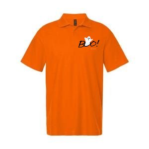 Boo Happy Halloween Ghost Softstyle Adult Sport Polo