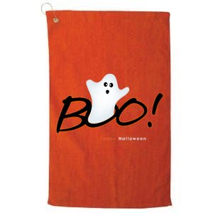 Boo Happy Halloween Ghost Platinum Collection Golf Towel