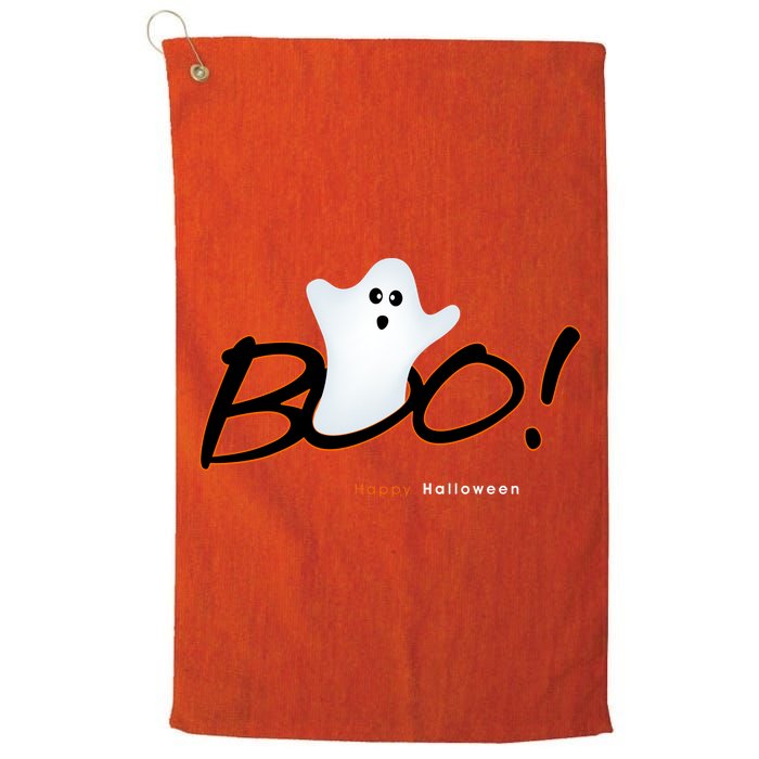 Boo Happy Halloween Ghost Golf Towel