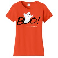 Boo Happy Halloween Ghost Women's T-Shirt