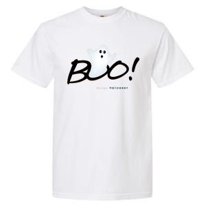 Boo Happy Halloween Ghost Garment-Dyed Heavyweight T-Shirt