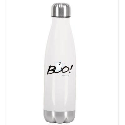 Boo Happy Halloween Ghost Stainless Steel Insulated Water Bottle