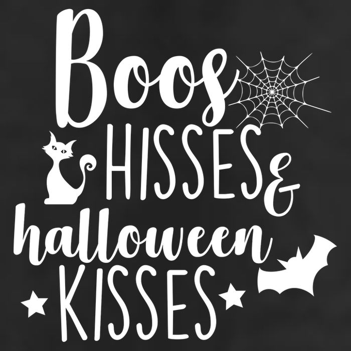 Boo Hisses Halloween Kisses 7 Panel Mesh Trucker Snapback Hat
