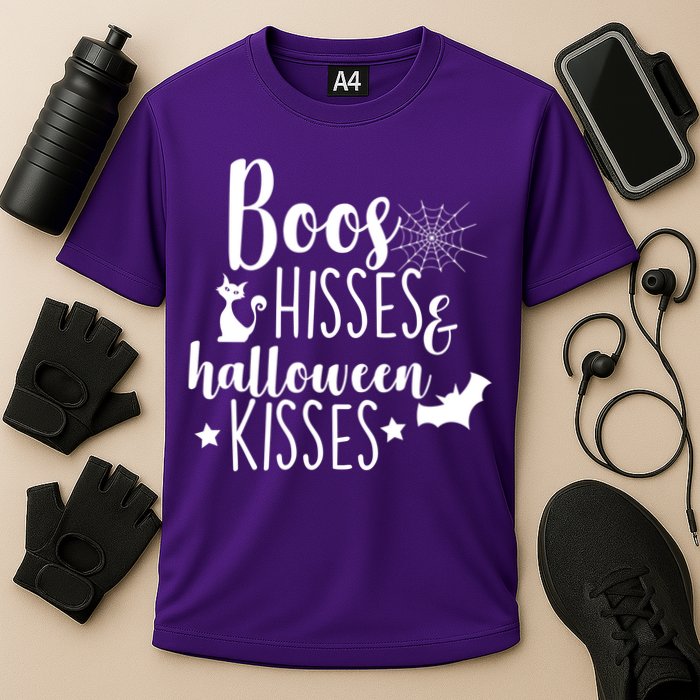 Boo Hisses Halloween Kisses Cooling Performance Crew T-Shirt