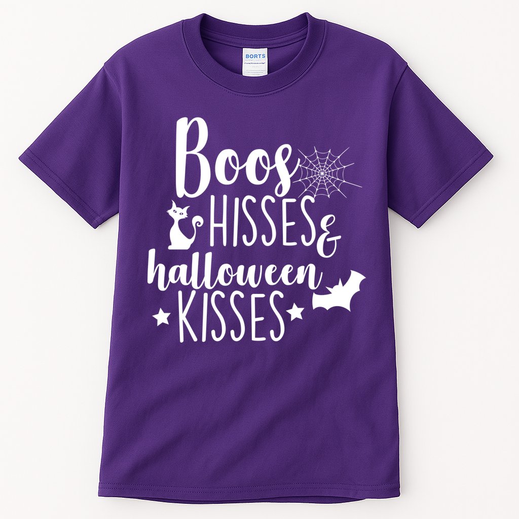 Boo Hisses Halloween Kisses Tall T-Shirt