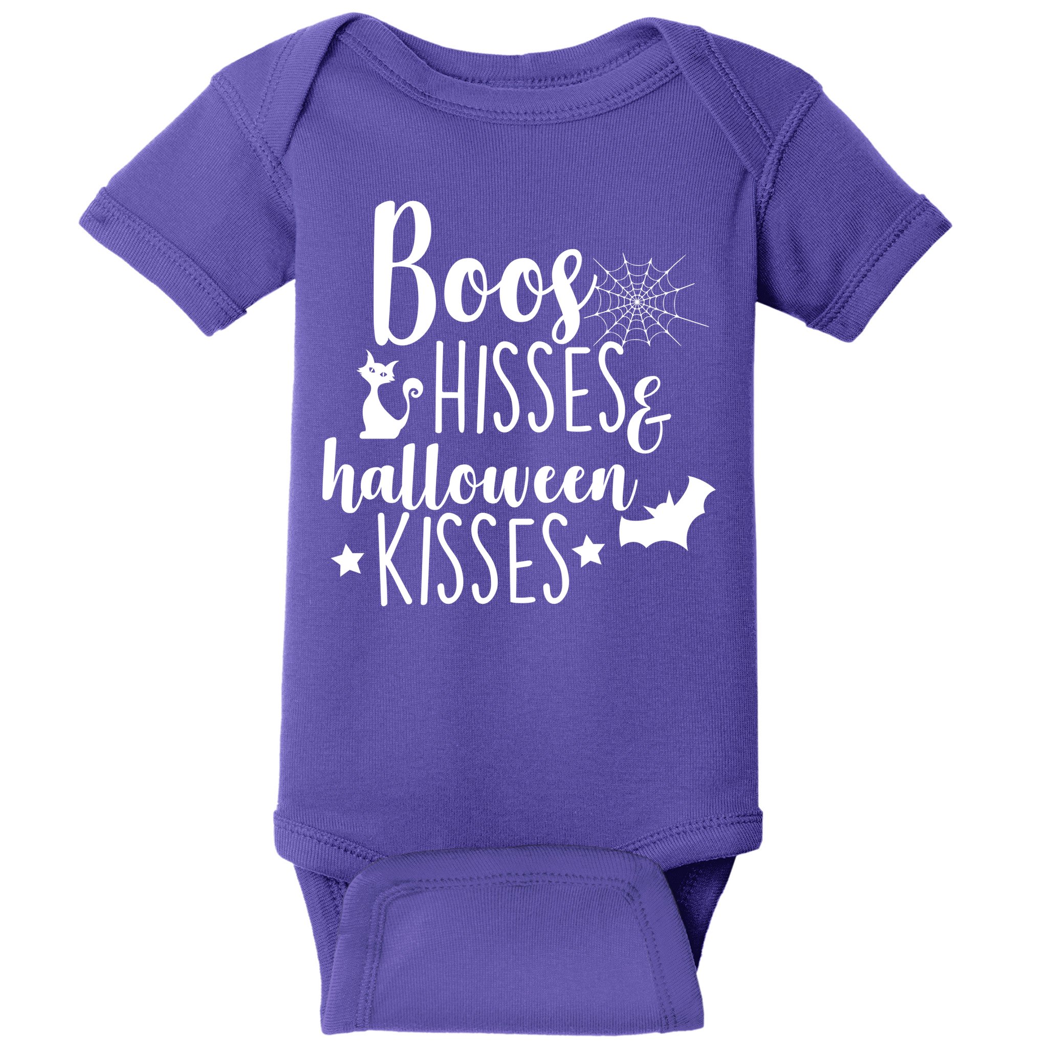 Boo Hisses Halloween Kisses Baby Bodysuit