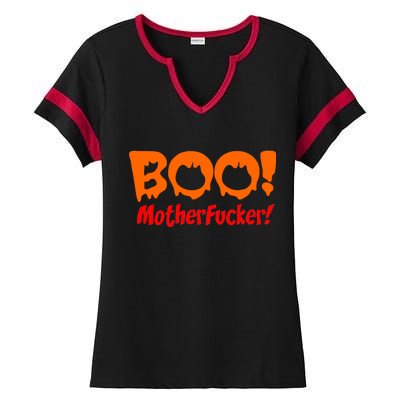 Boo Mother Fucker Ladies Halftime Notch Neck Tee