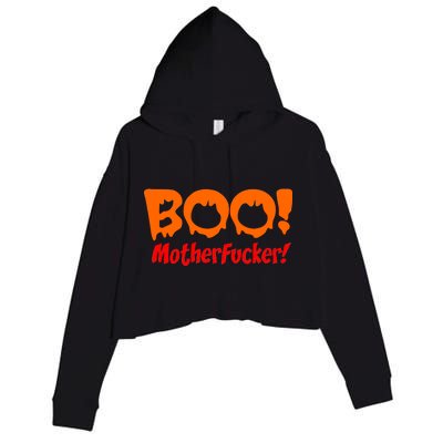 Boo Mother Fucker Crop Fleece Hoodie