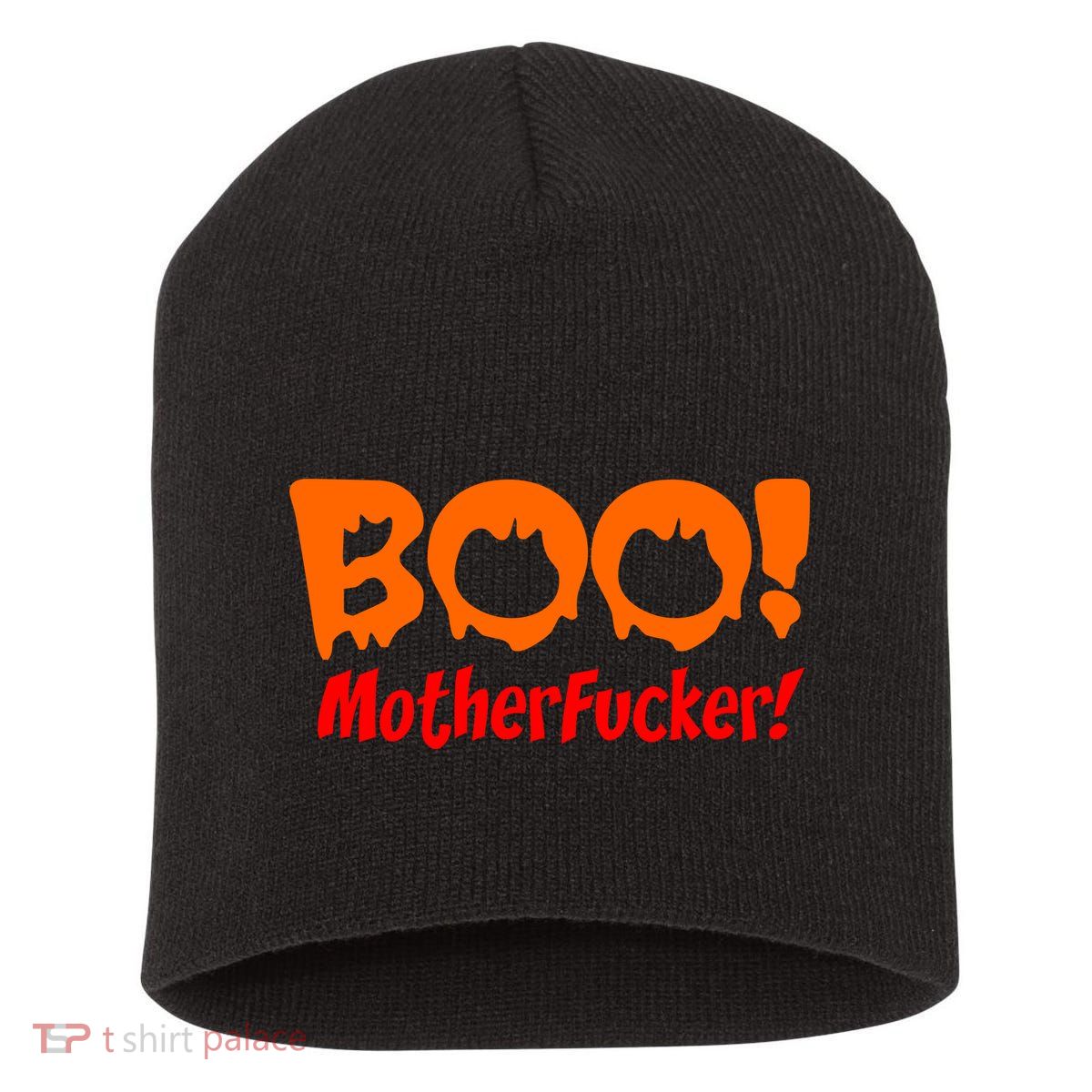 Boo Mother Fucker Short Acrylic Beanie