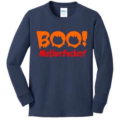 Boo Mother Fucker Kids Long Sleeve Shirt