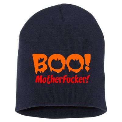 Boo Mother Fucker Short Acrylic Beanie