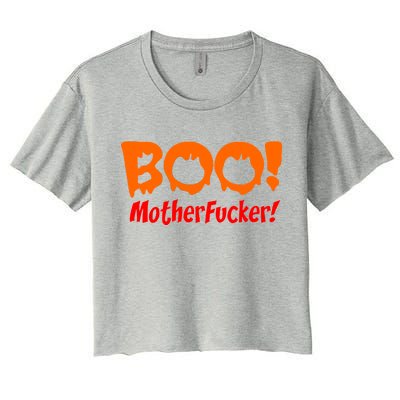 Boo Mother Fucker Women's Crop Top Tee