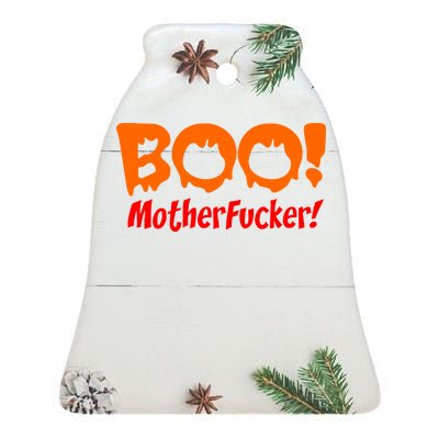 Boo Mother Fucker Ceramic Bell Ornament