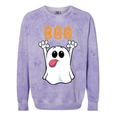 Boo Silly Ghost Colorblast Crewneck Sweatshirt