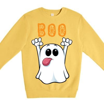 Boo Silly Ghost Premium Crewneck Sweatshirt